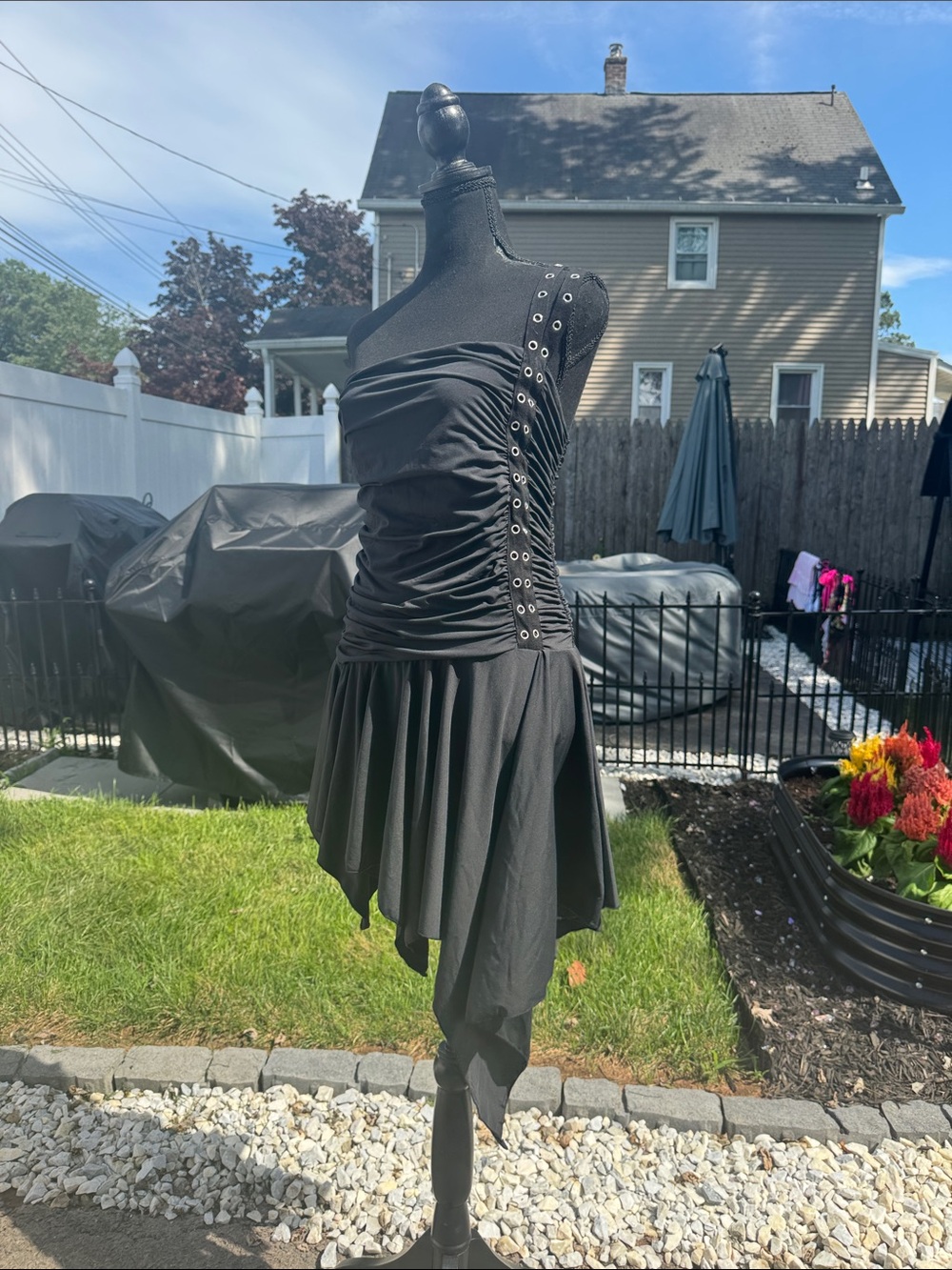 Current Mood Black Ruched asymetircal
Dress